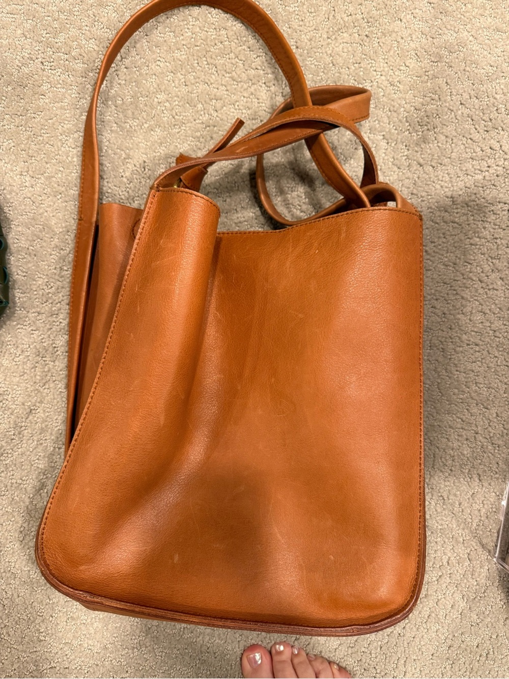 Classic Leather Tote Bag - Cognac - Sydney